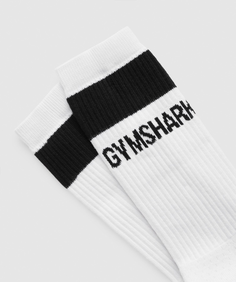 Gymshark Crew Sokker 1pk Hvit