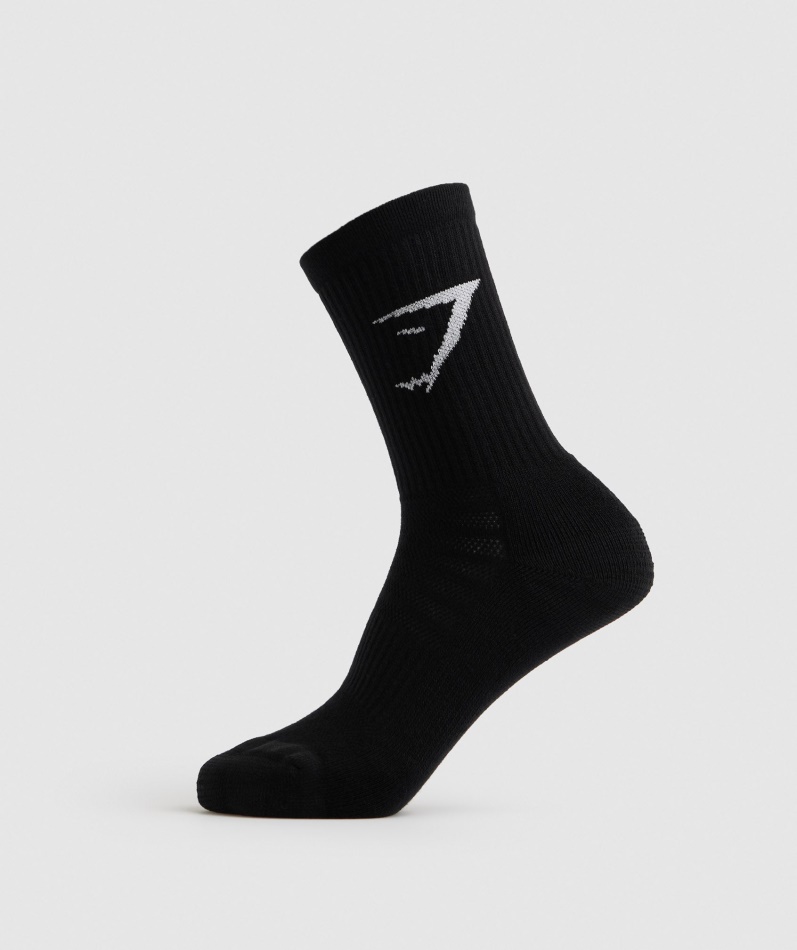 Gymshark Crew Sokker 5pk Svart