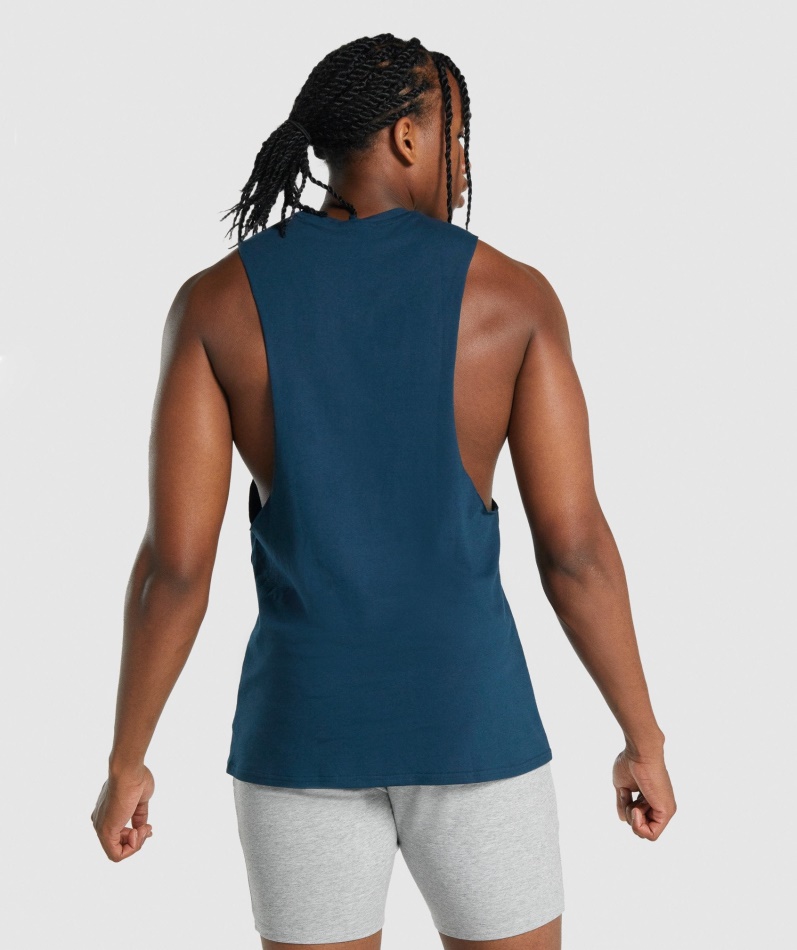 Gymshark Critical 2.0 Drop Arm Tank Marine