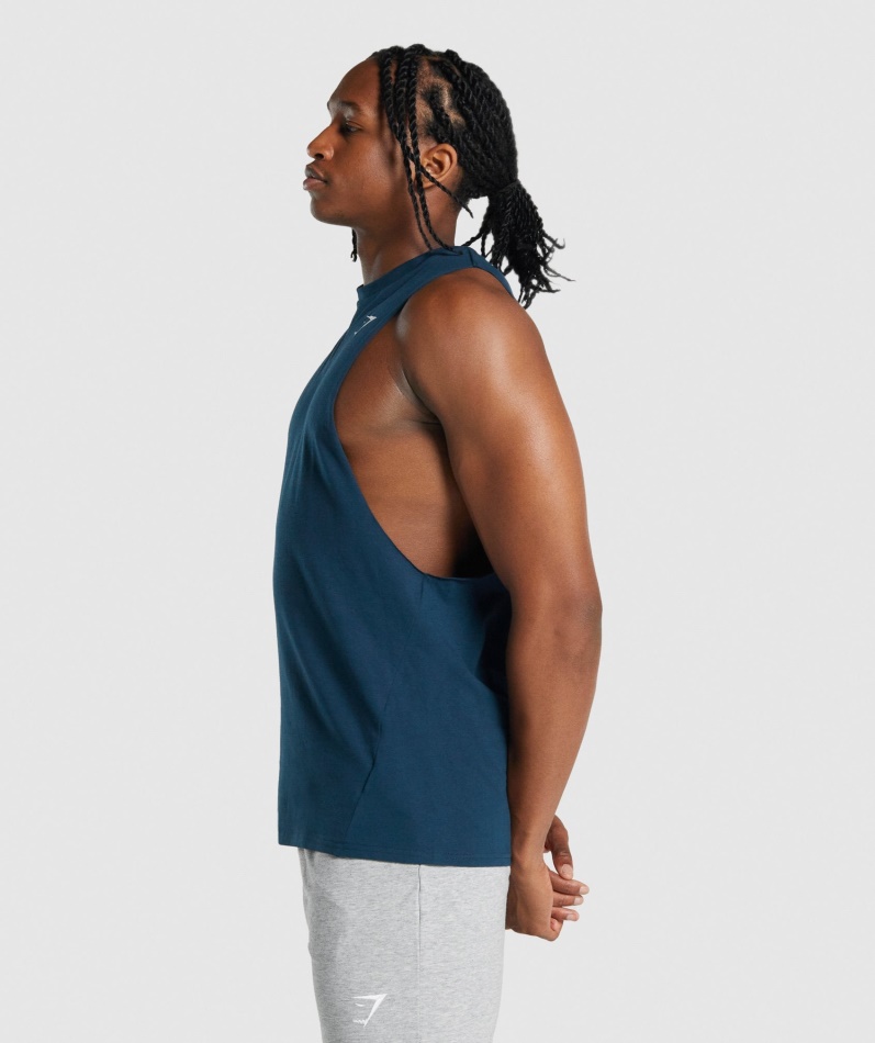 Gymshark Critical 2.0 Drop Arm Tank Marine