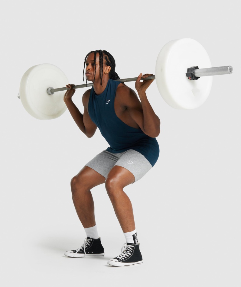 Gymshark Critical 2.0 Drop Arm Tank Marine