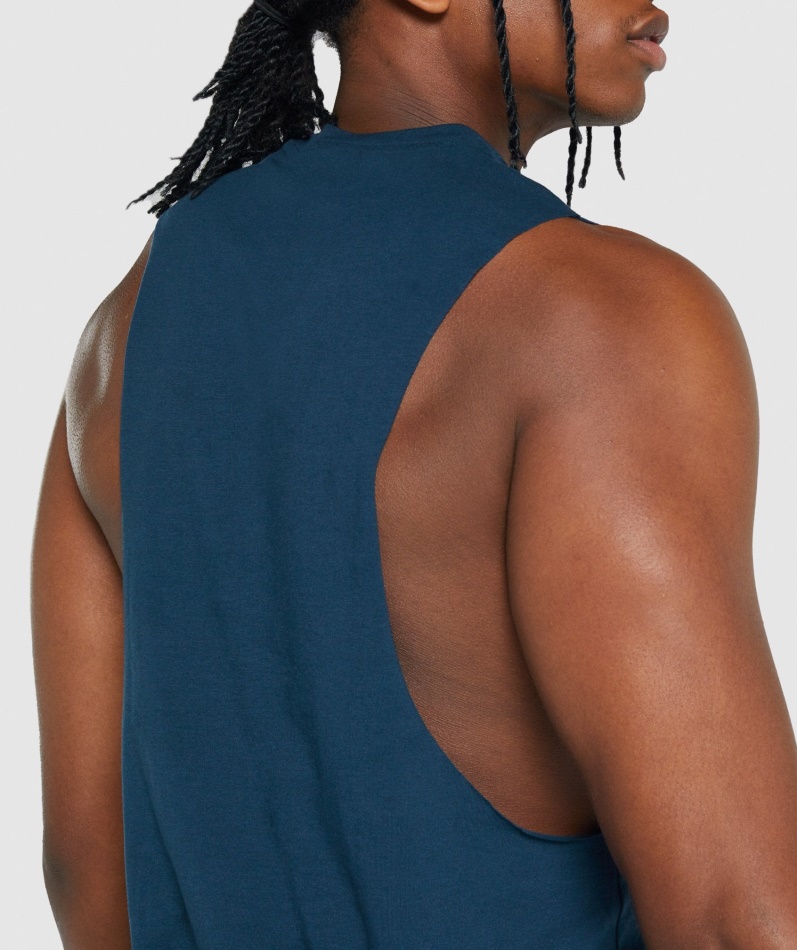 Gymshark Critical 2.0 Drop Arm Tank Marine