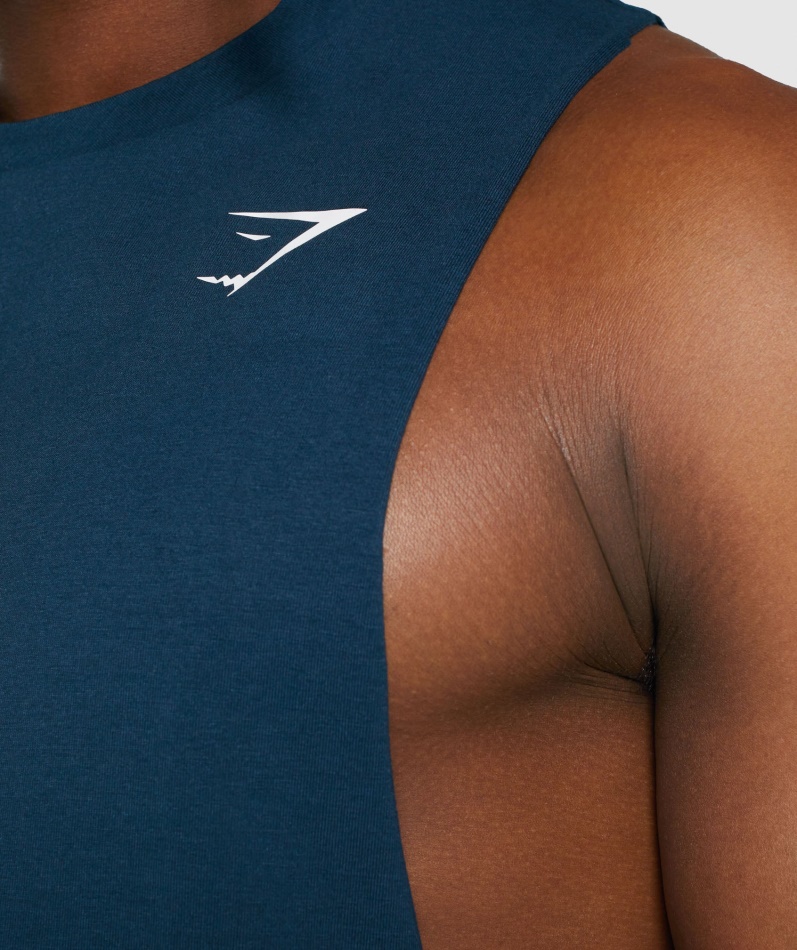 Gymshark Critical 2.0 Drop Arm Tank Marine