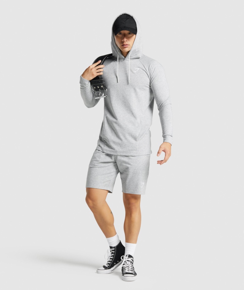 Gymshark Kritisk 2.0 Hettegenser Lys Grå Marl