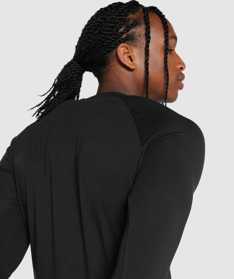 Gymshark Kritisk 2.0 Langermet T-skjorte Svart