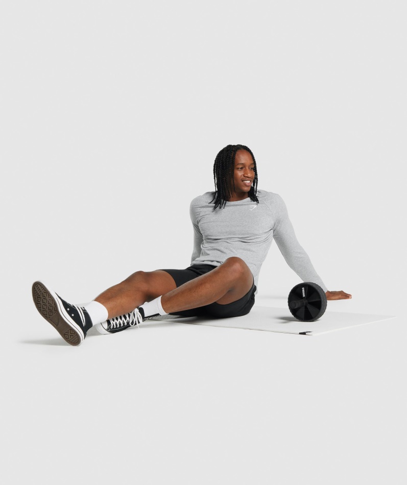 Gymshark Kritisk 2.0 Langermet T-skjorte Lys Grå Mergel