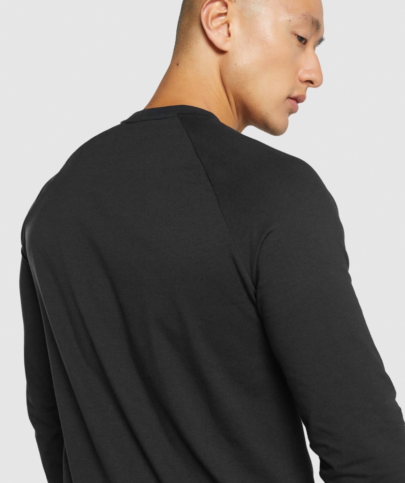 Gymshark Kritisk 2.0 Langermet T-skjorte Herre Svart