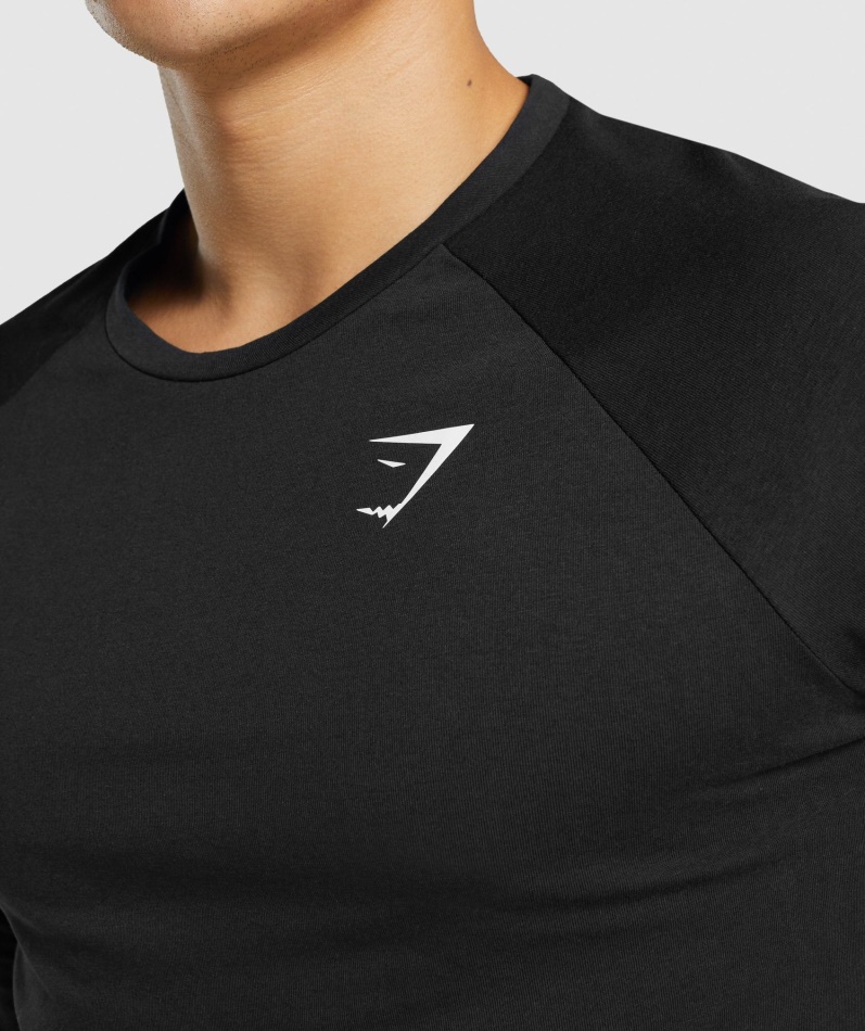 Gymshark Kritisk 2.0 Langermet T-skjorte Herre Svart