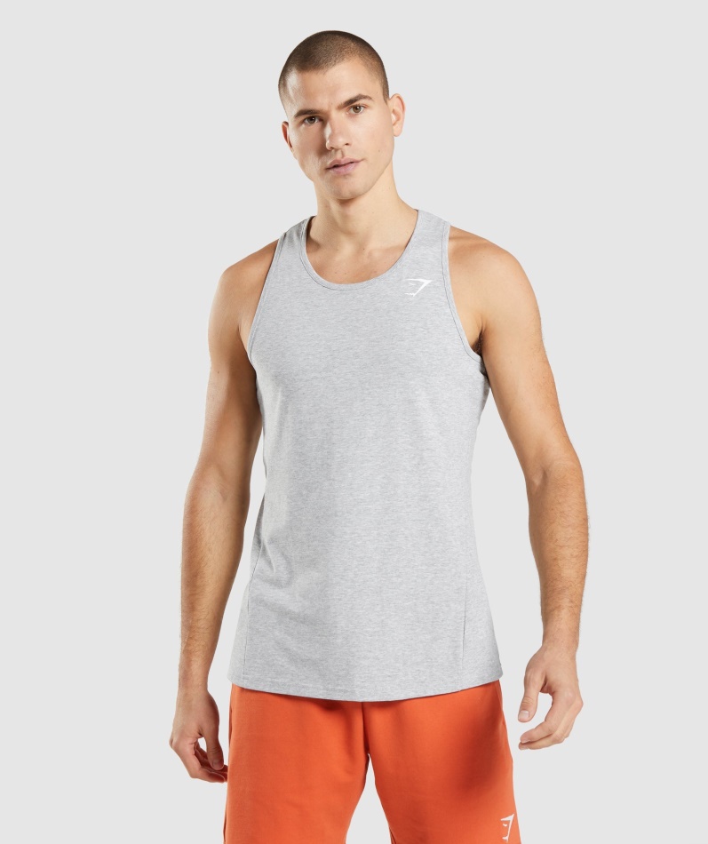 Gymshark Kritisk 2.0 Tank Lys Grå Mergel