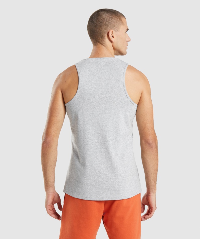 Gymshark Kritisk 2.0 Tank Lys Grå Mergel