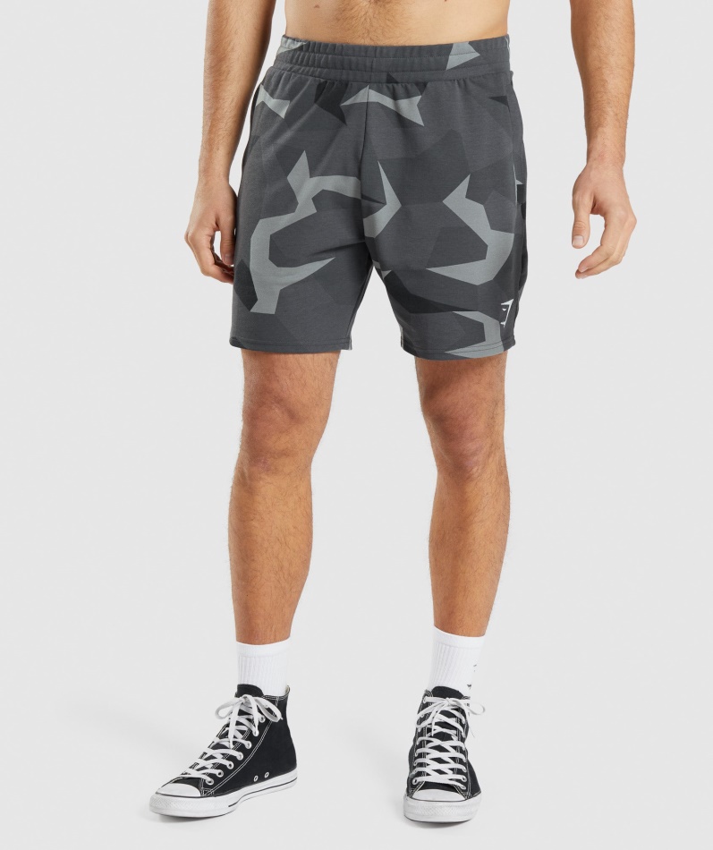 Gymshark Kritisk 7" Shorts Svart Trykk