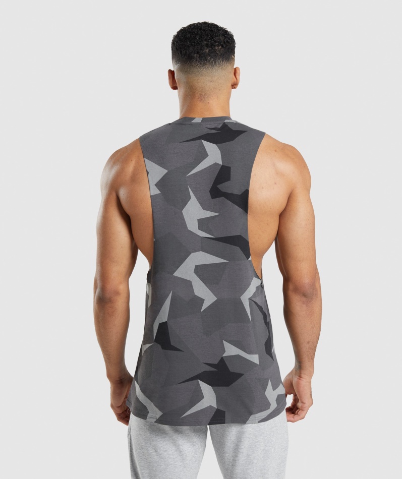 Gymshark Kritisk Fallarm Tank Svart Trykk