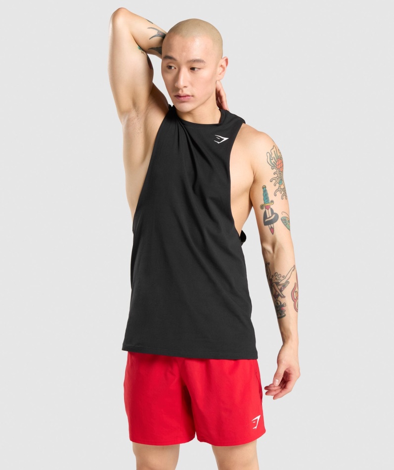 Gymshark Kritisk Fallarm Tank Svart