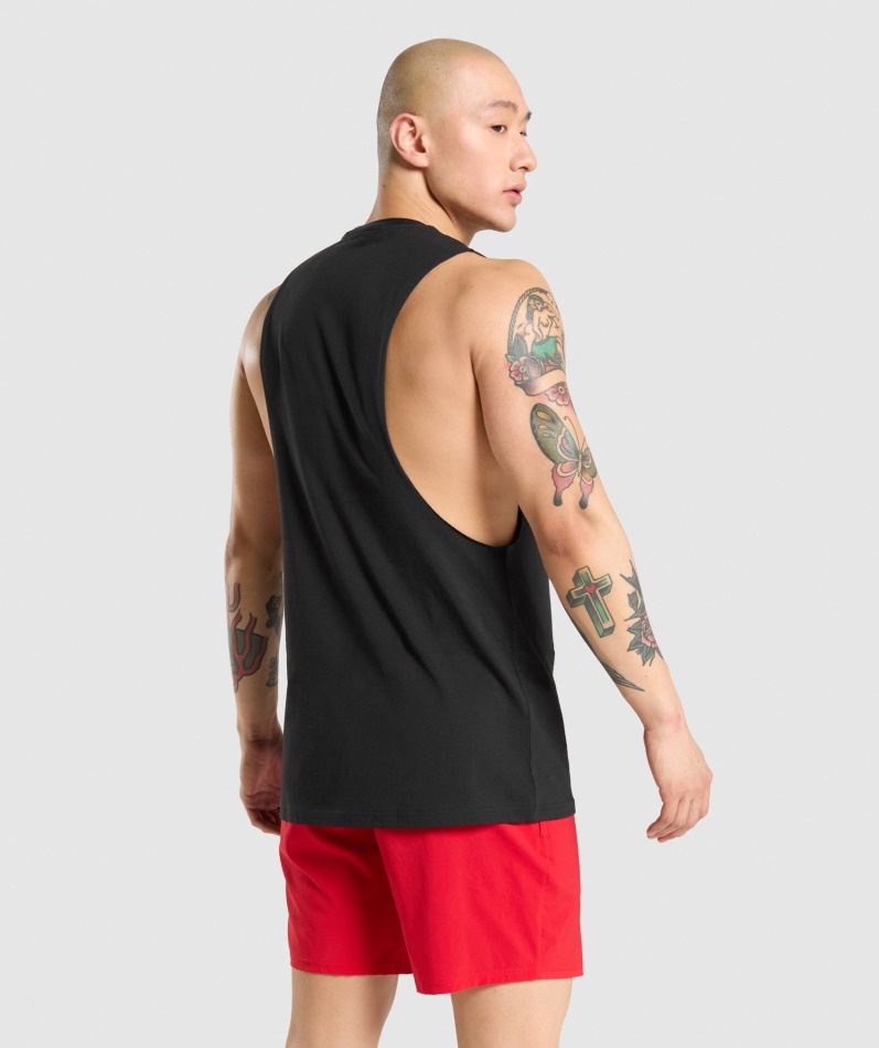 Gymshark Kritisk Fallarm Tank Svart