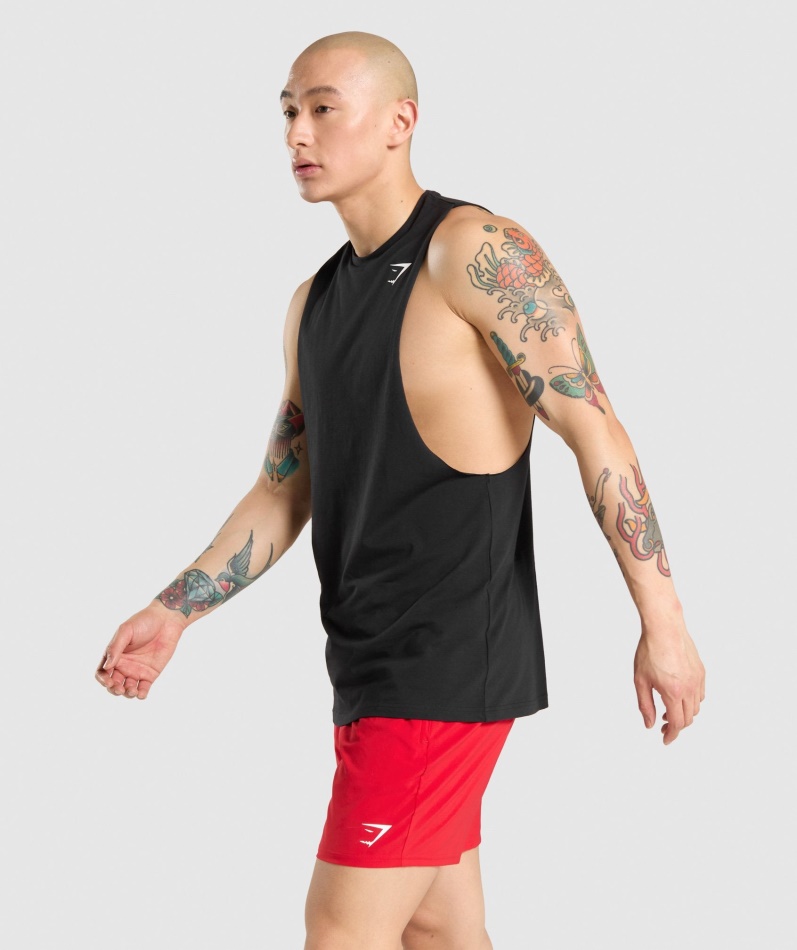Gymshark Kritisk Fallarm Tank Svart