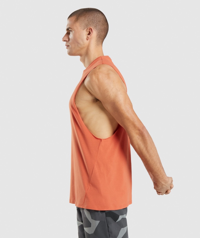 Gymshark Kritisk Fallarm Tank Leire Oransje