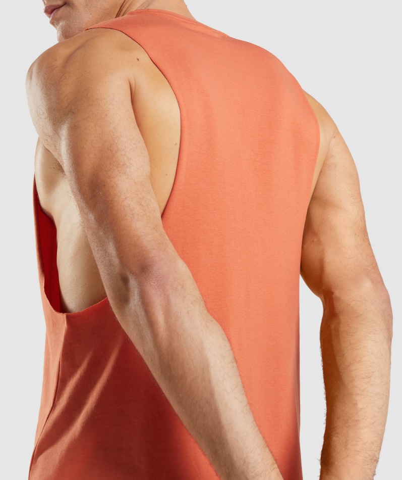 Gymshark Kritisk Fallarm Tank Leire Oransje