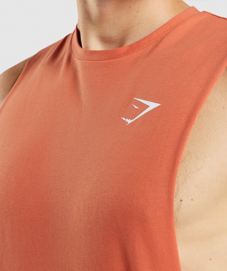 Gymshark Kritisk Fallarm Tank Leire Oransje