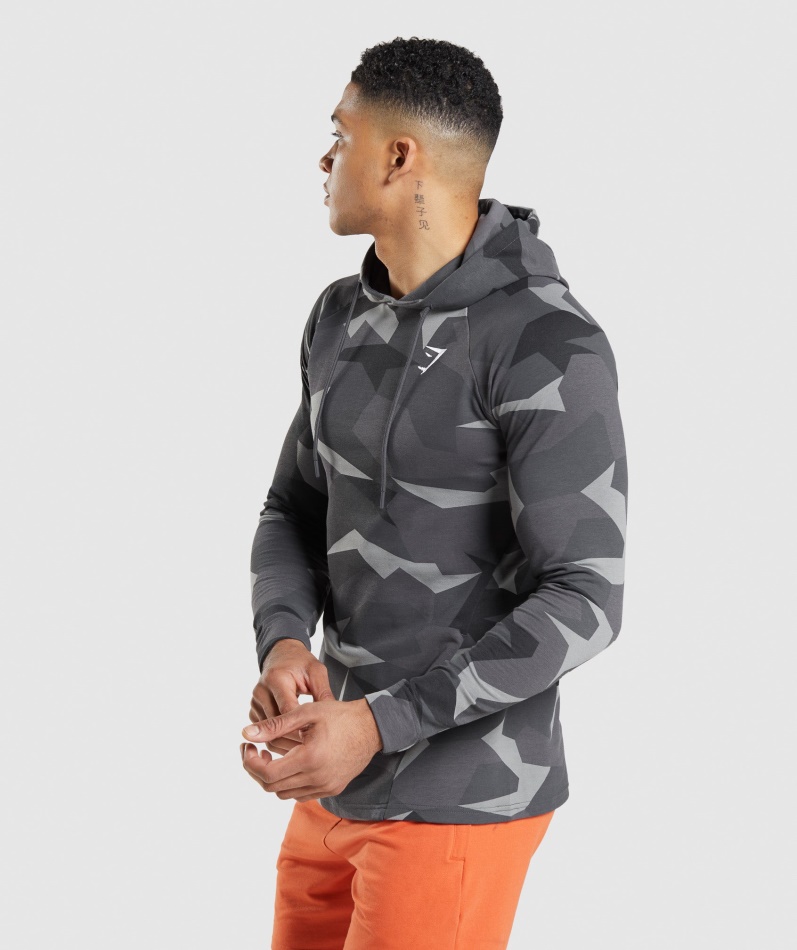 Gymshark Kritisk Hettegenser Svart Trykk