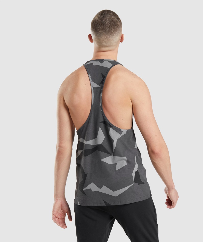 Gymshark Kritisk Stringer Svart Trykk