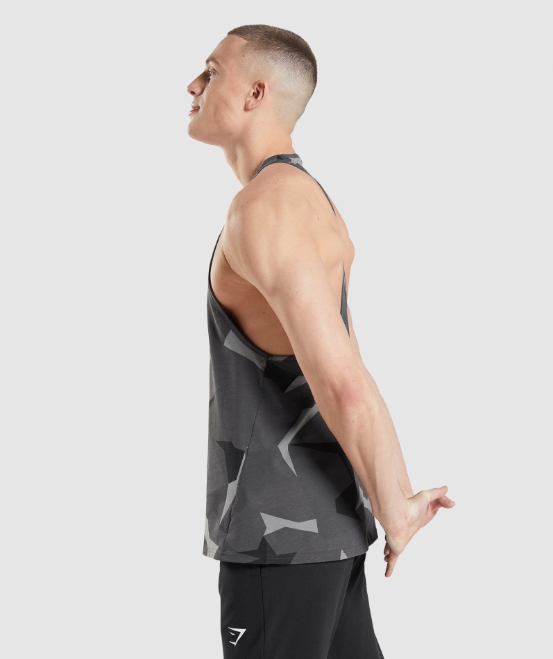 Gymshark Kritisk Stringer Svart Trykk