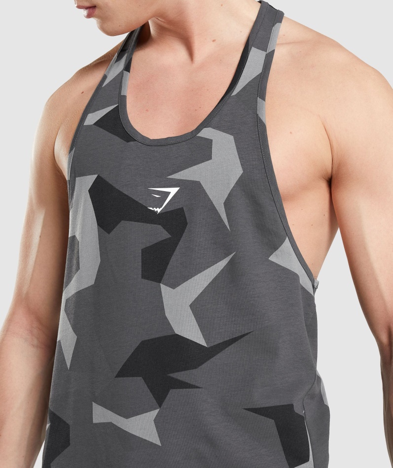 Gymshark Kritisk Stringer Svart Trykk