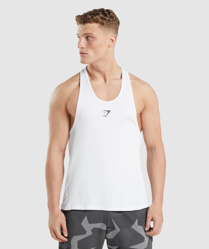 Gymshark Kritisk Stringer Hvit