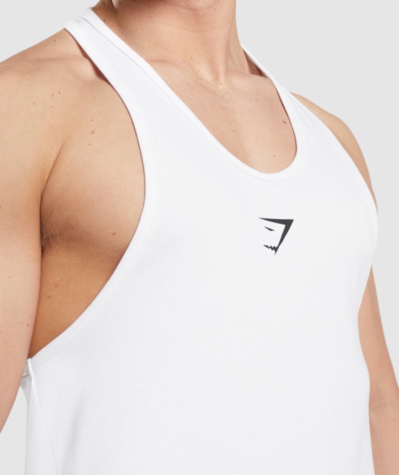 Gymshark Kritisk Stringer Hvit