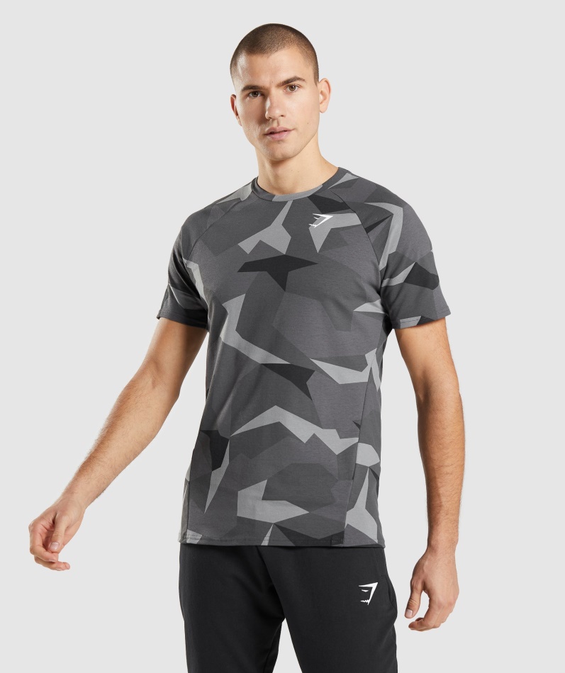 Gymshark Kritisk T-skjorte Svart Trykk