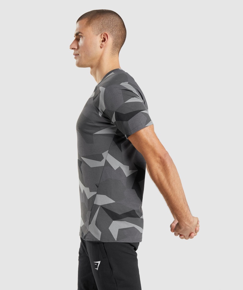 Gymshark Kritisk T-skjorte Svart Trykk
