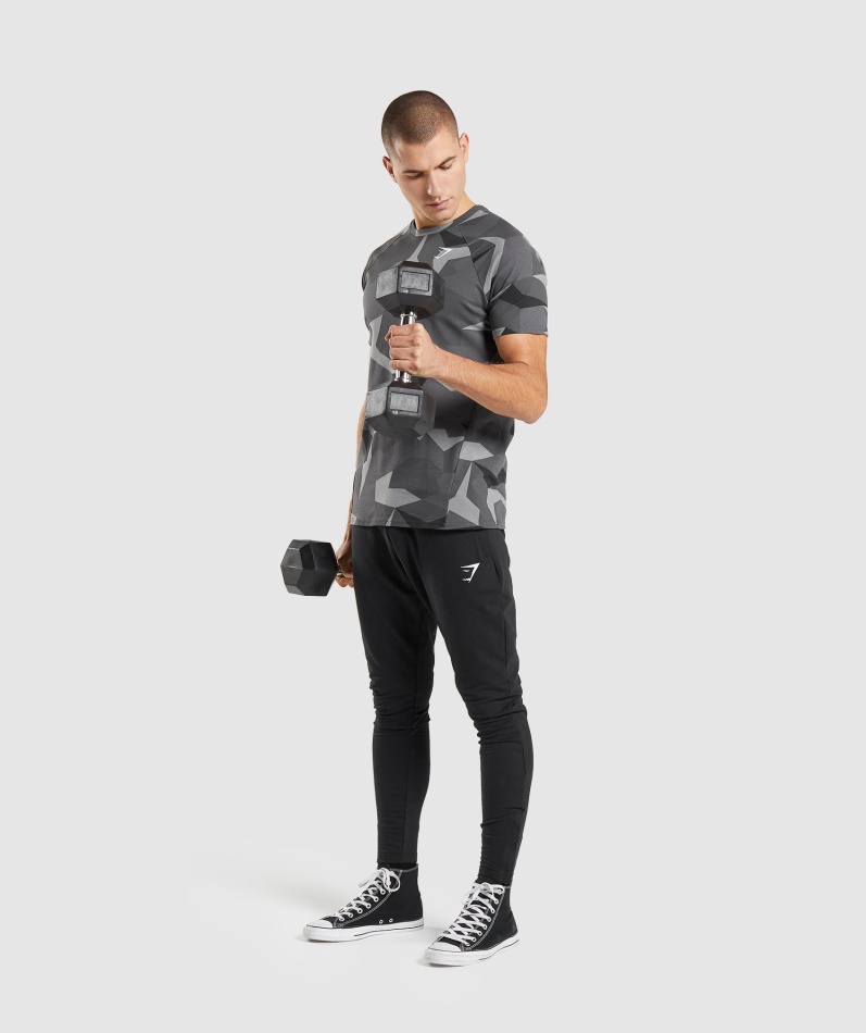 Gymshark Kritisk T-skjorte Svart Trykk