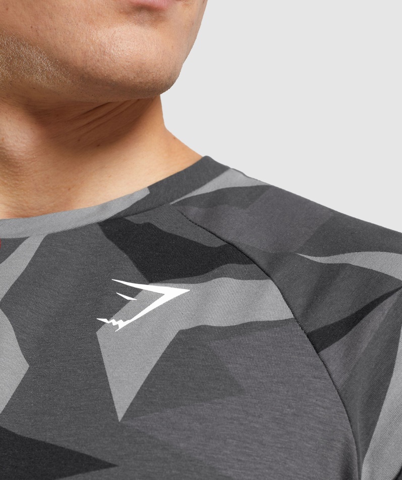Gymshark Kritisk T-skjorte Svart Trykk