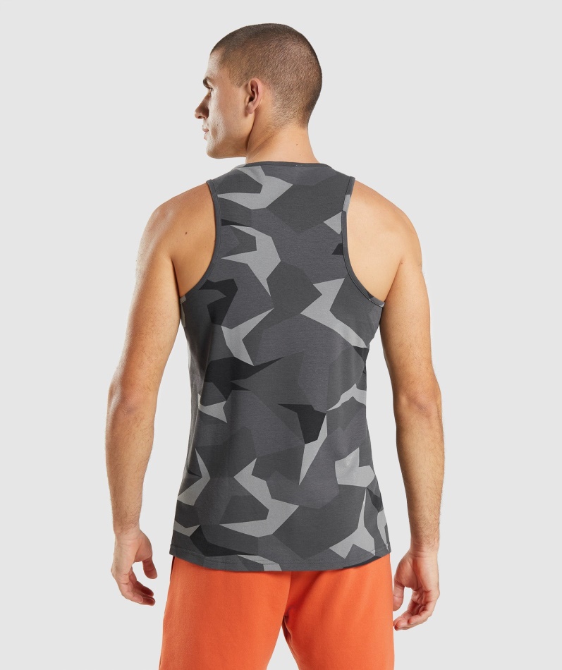 Gymshark Kritisk Tank Svart Trykk