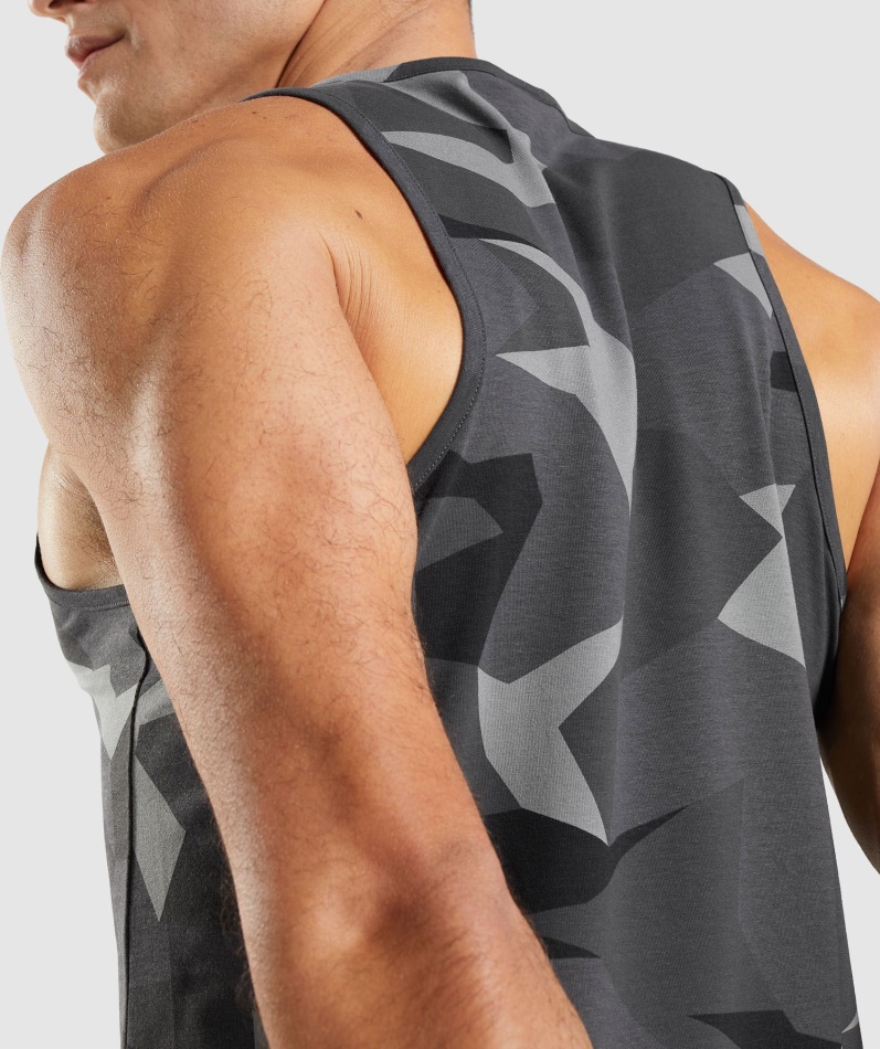 Gymshark Kritisk Tank Svart Trykk