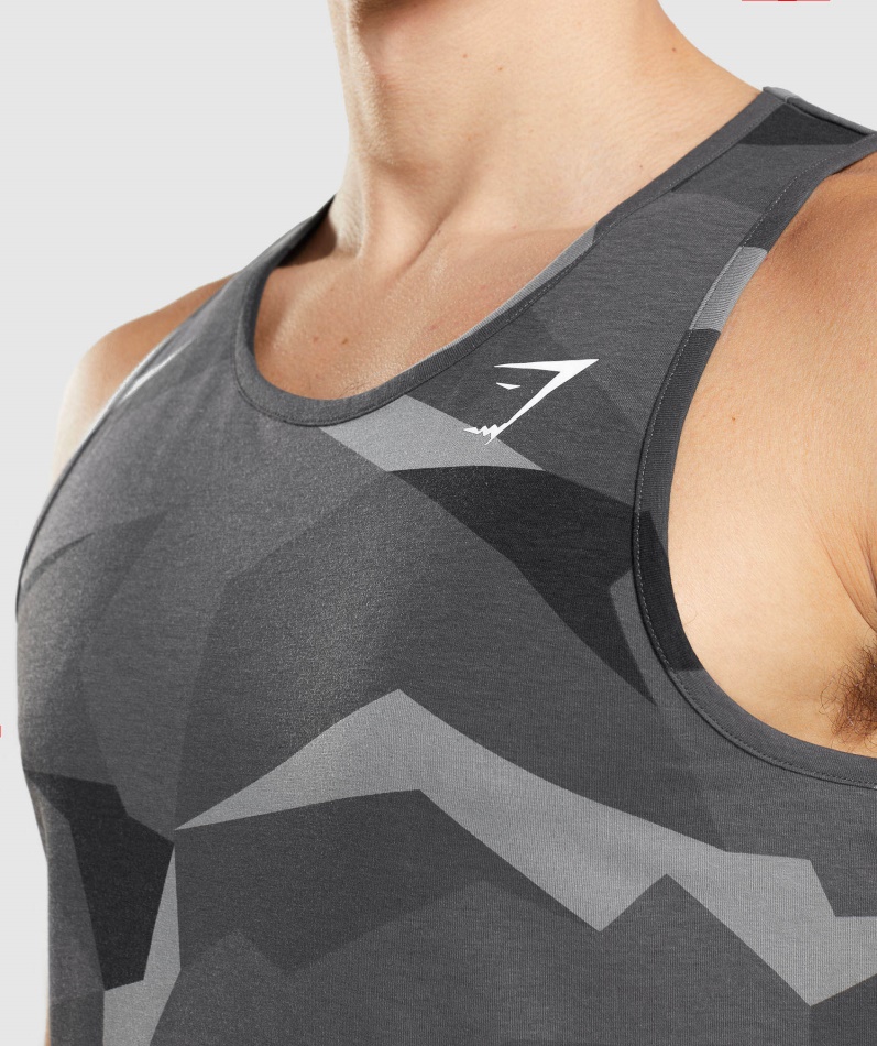 Gymshark Kritisk Tank Svart Trykk