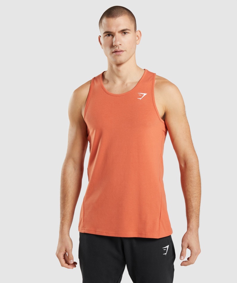 Gymshark Kritisk Tank Leire Oransje