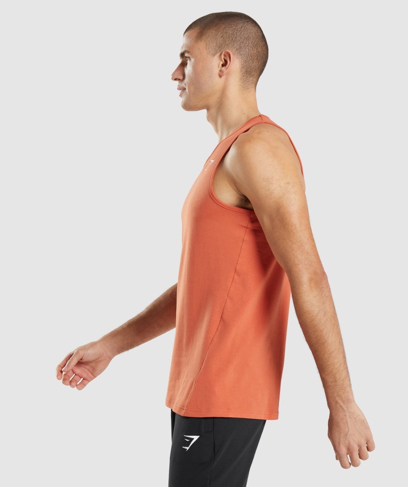 Gymshark Kritisk Tank Leire Oransje