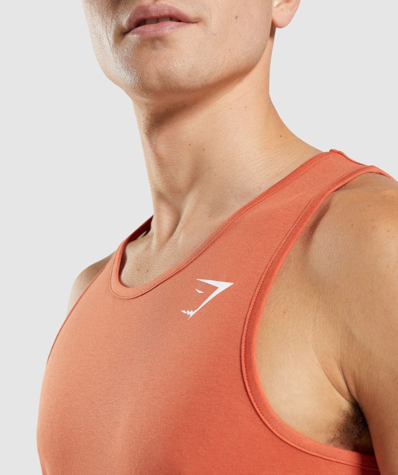 Gymshark Kritisk Tank Leire Oransje