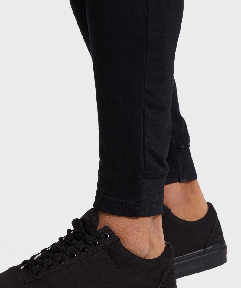 Gymshark Kritiske Zip Joggers Svart