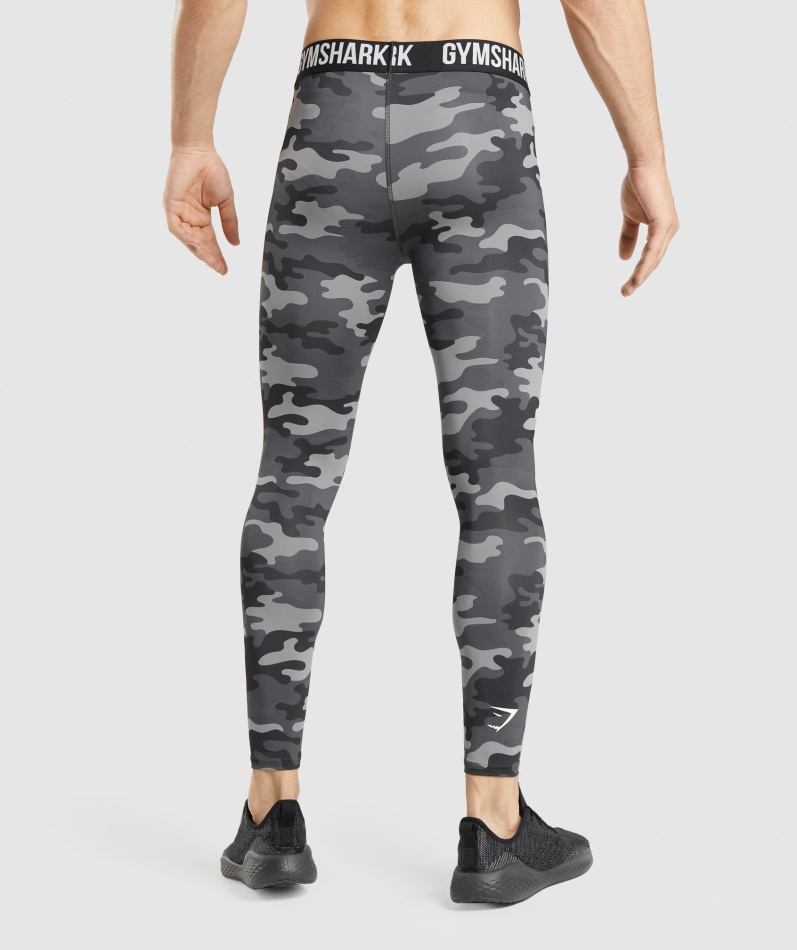 Gymshark Element Baselayer Leggings Grå Print
