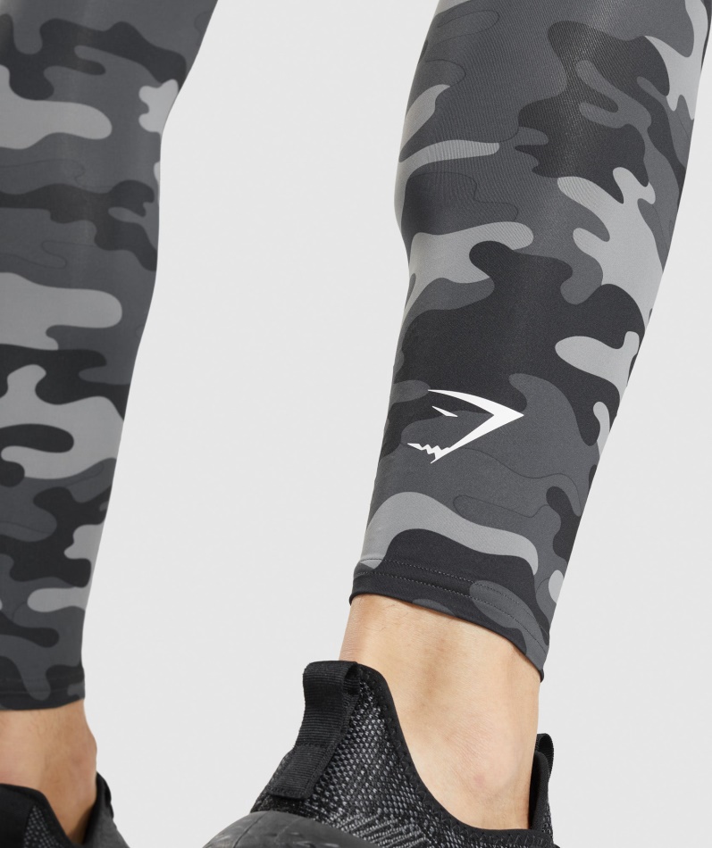 Gymshark Element Baselayer Leggings Grå Print
