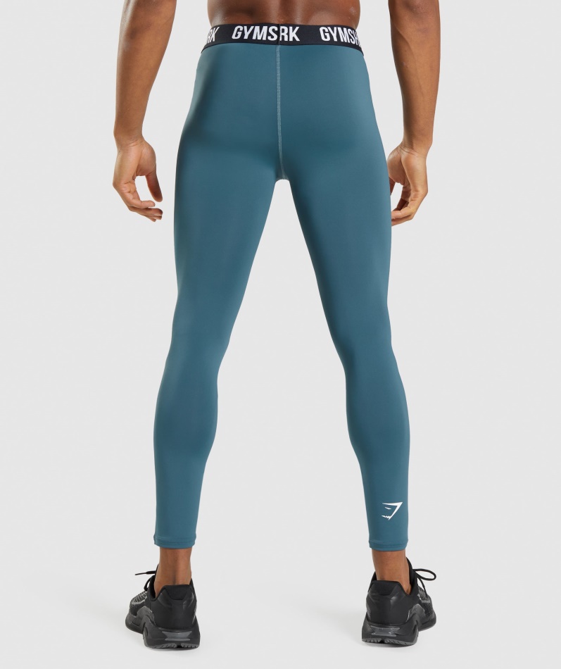 Gymshark Element Baselayer Leggings Toskansk Blågrønn