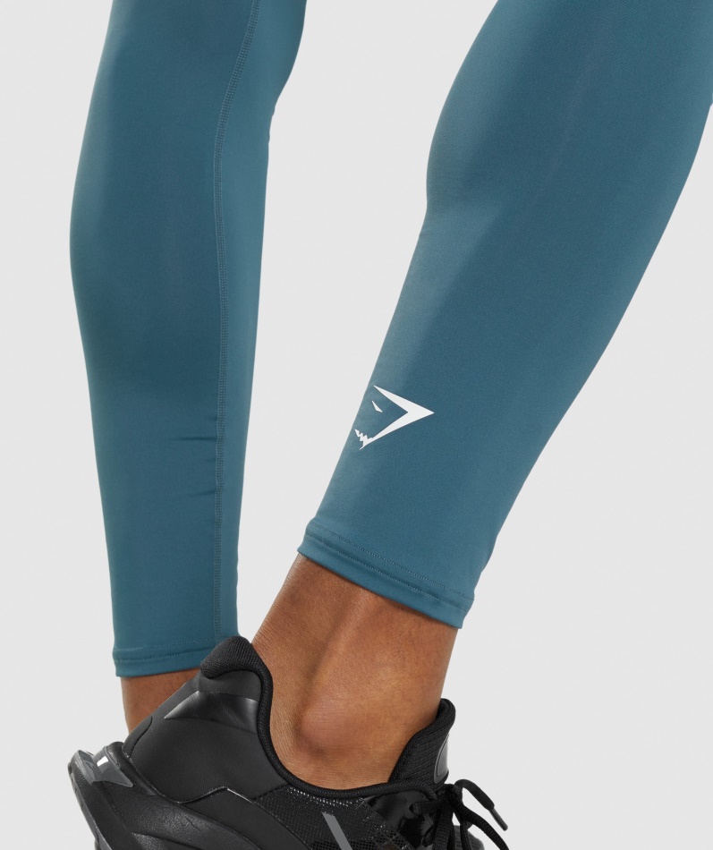 Gymshark Element Baselayer Leggings Toskansk Blågrønn