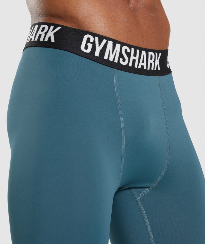 Gymshark Element Baselayer Leggings Toskansk Blågrønn