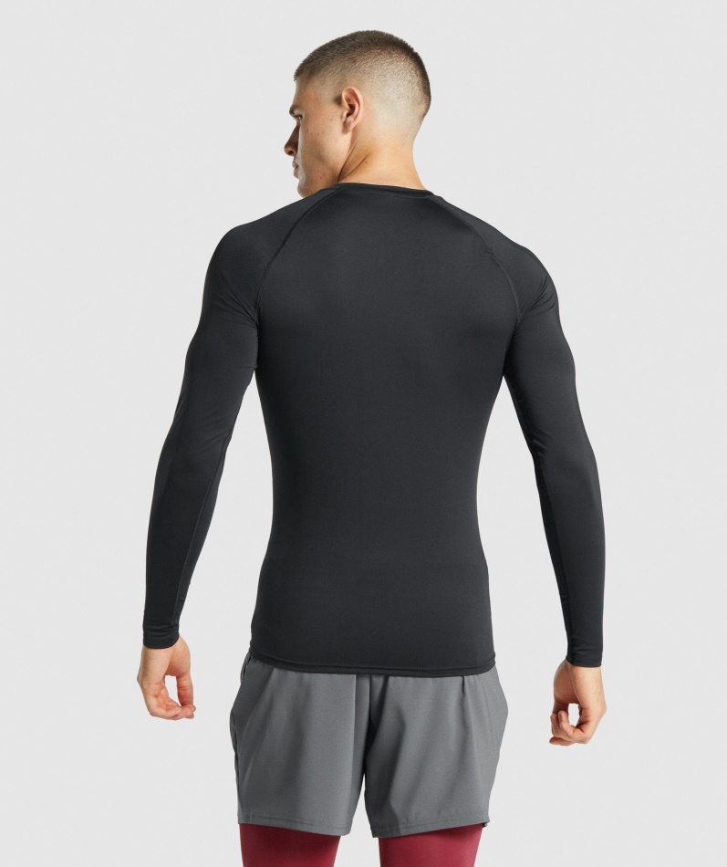 Gymshark Element Baselayer Langermet T-skjorte Svart