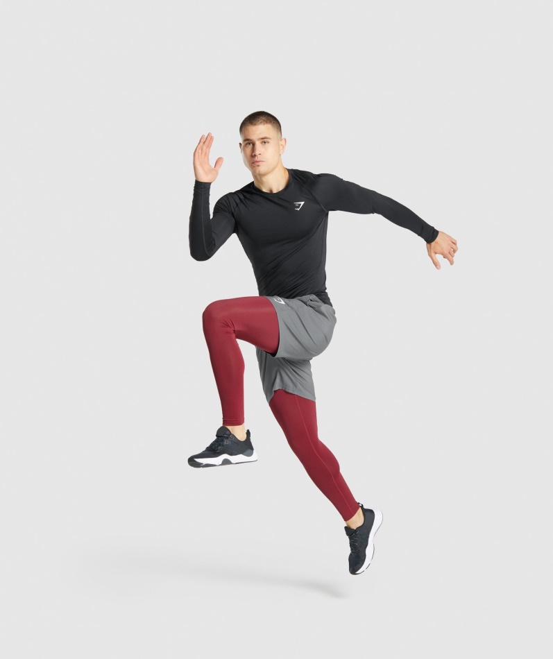 Gymshark Element Baselayer Langermet T-skjorte Svart