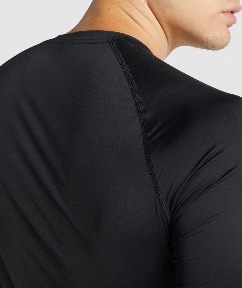 Gymshark Element Baselayer Langermet T-skjorte Svart
