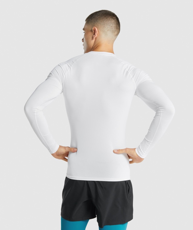 Gymshark Element Baselayer Langermet T-skjorte Hvit