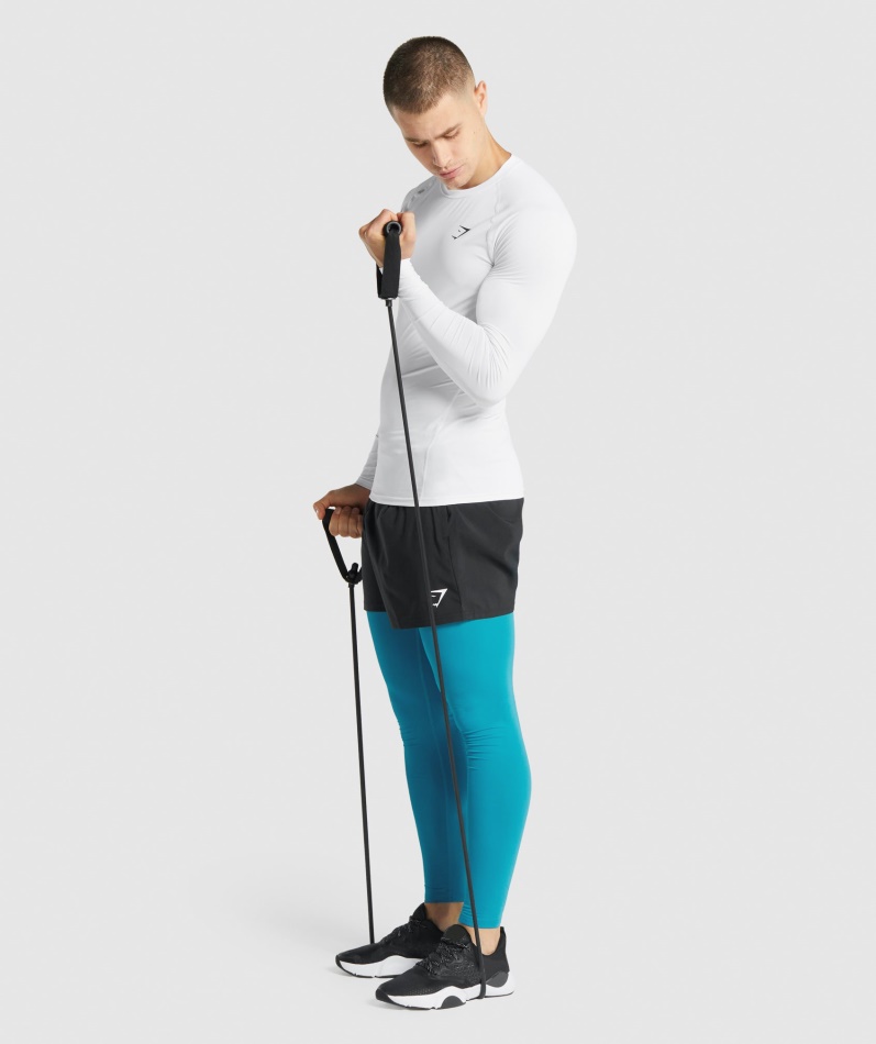Gymshark Element Baselayer Langermet T-skjorte Hvit