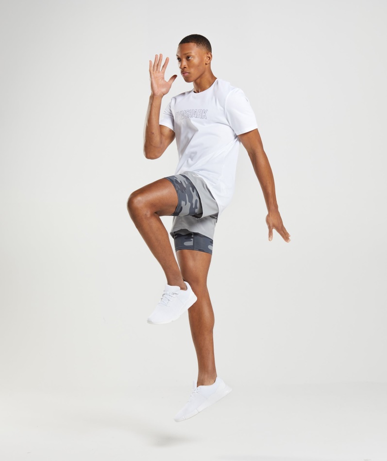 Gymshark Element Baselayer Shorts Grå Print